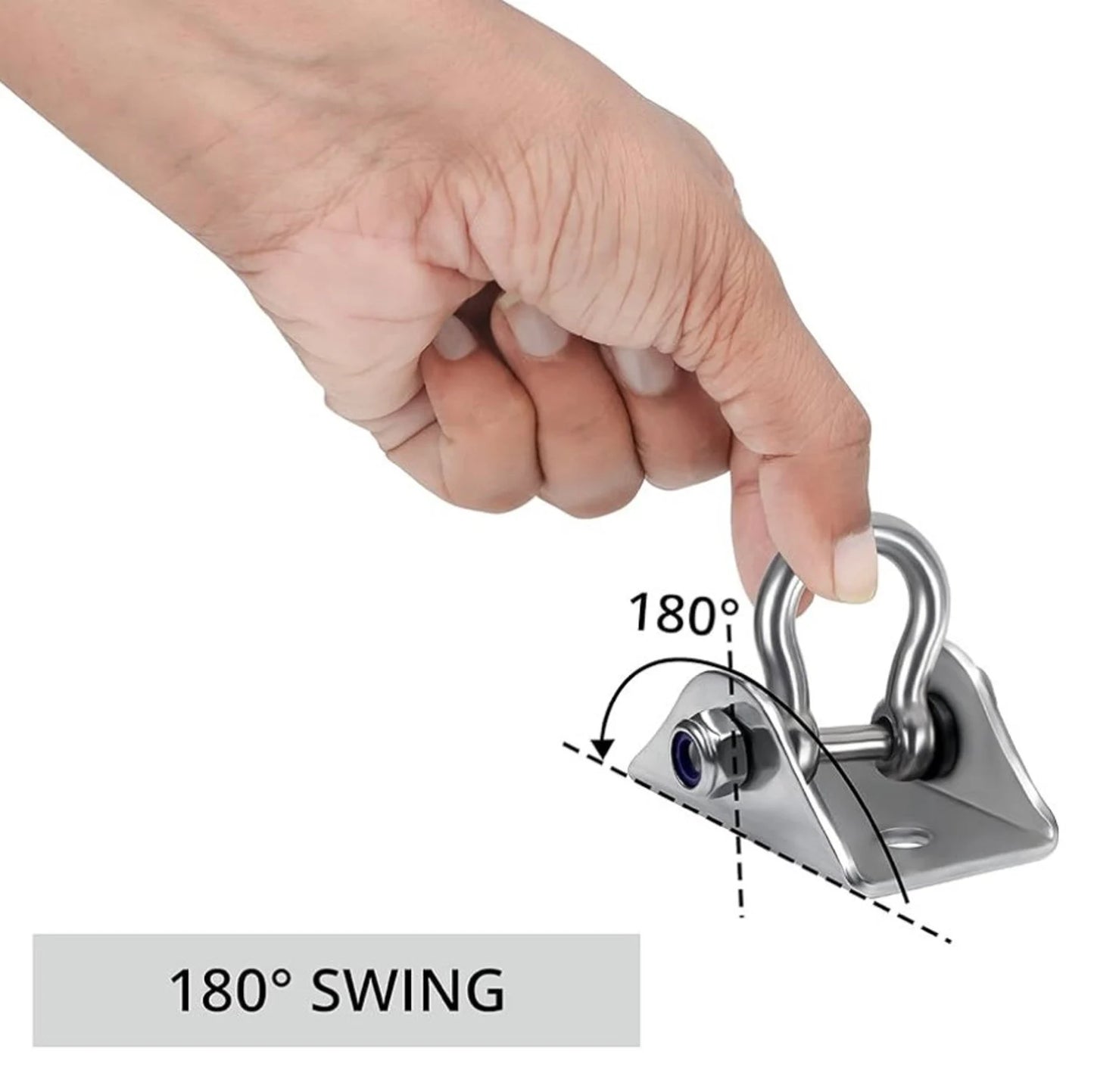 HEAVY-DUTY CEILING HOOK FOR SWINGS