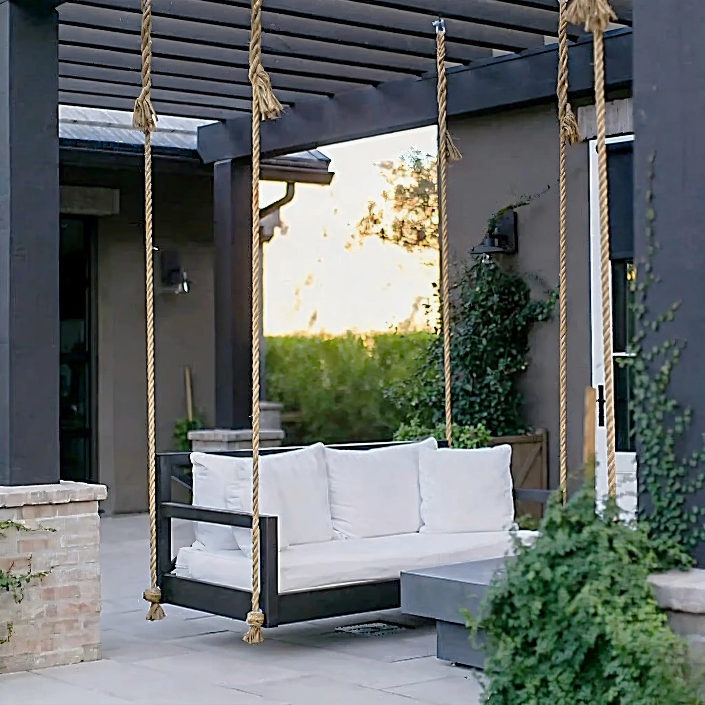 Set of 4 Pillows for Porch Swing Bed