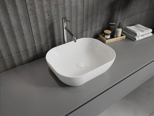 Countertop Basin 50 x 40 cm | Gloss or Matt Finish | Top Quality and Durable Ceramics