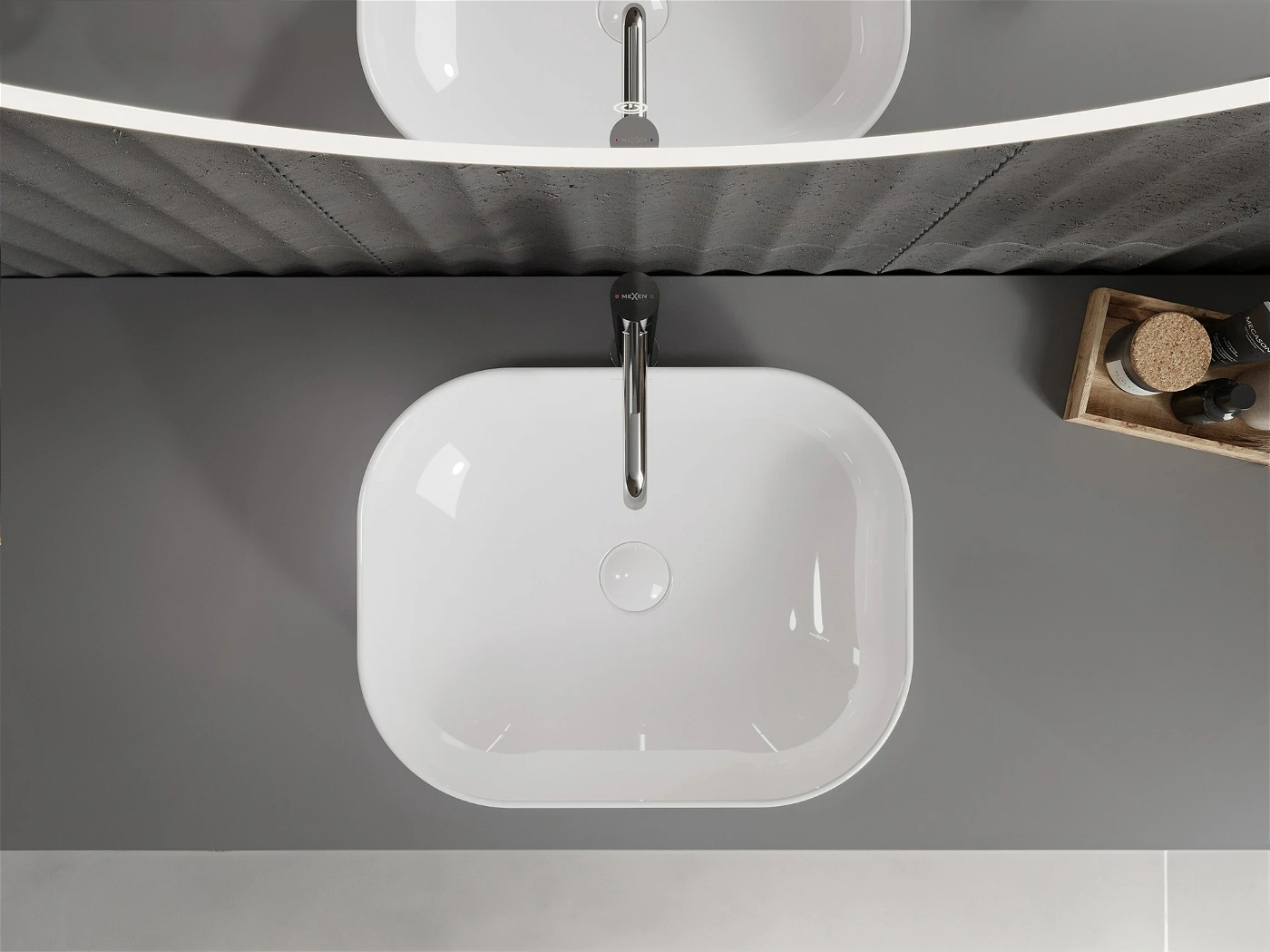 Countertop Basin 50 x 40 cm | Gloss or Matt Finish | Top Quality and Durable Ceramics