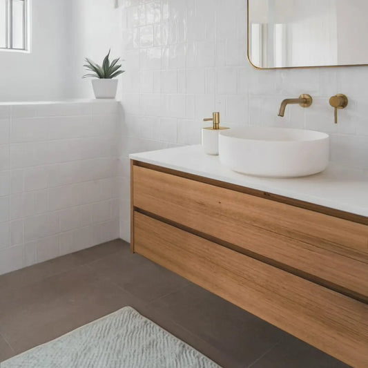 Custom Order for Roisin -> Oak Bathroom Vanity 1200mm and 800mm (Two Drawers) + Vanity 800mm, 30mm thick`