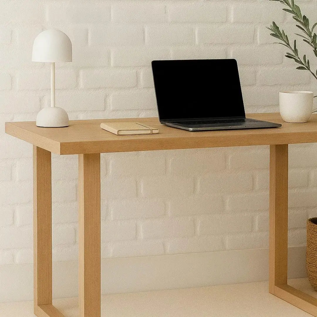 Solid Oak Desk | Handcrafted European Oak, Minimalist Design, Custom Sizes Available