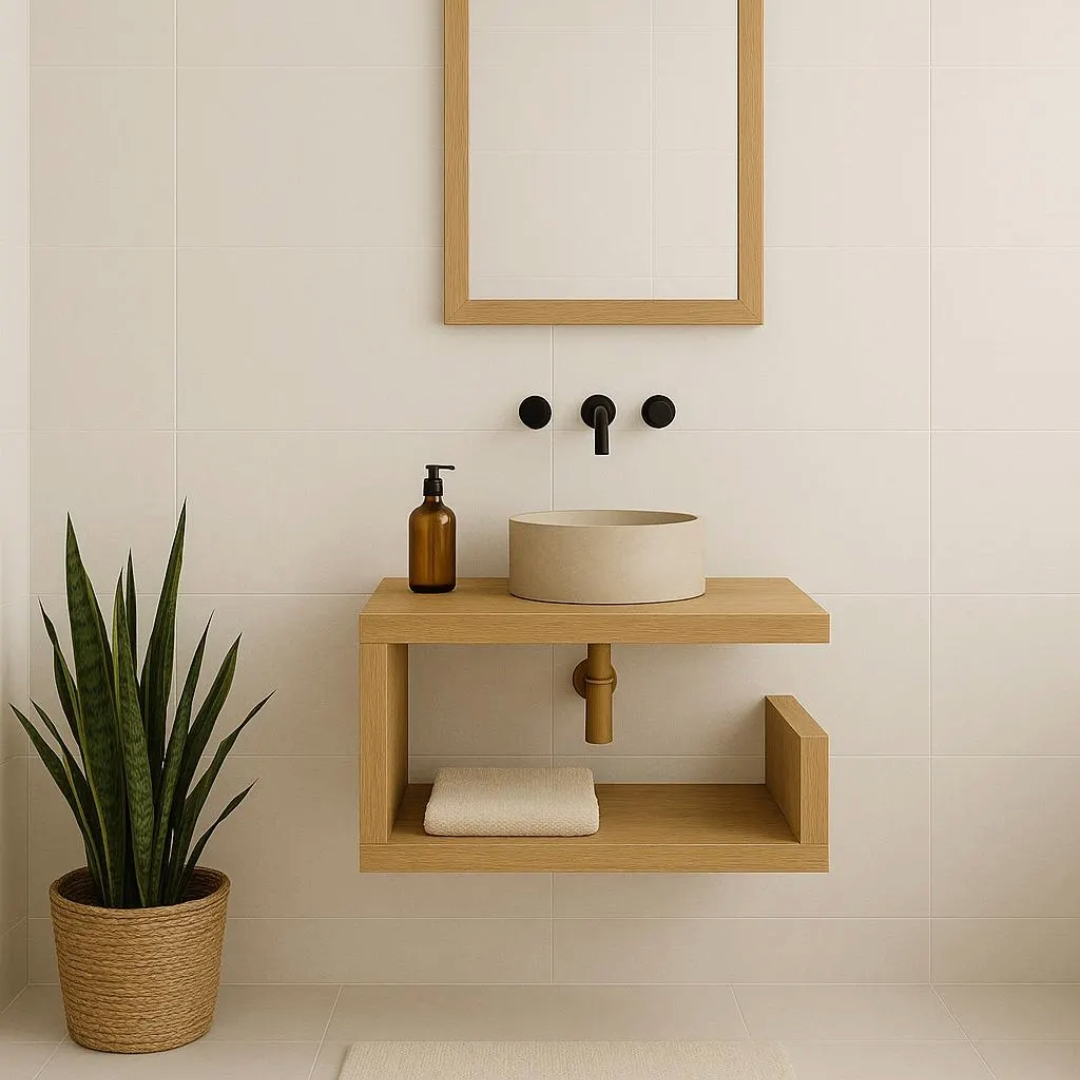 Floating Vanity Unit | 500mm/600mm/800mm | Handmade from Real Oak