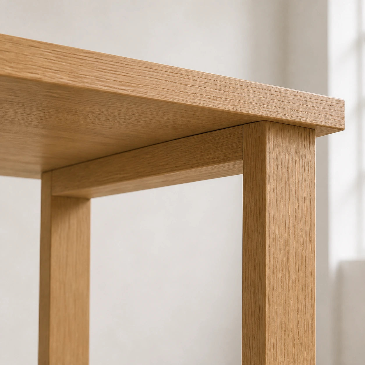 Bureau en chêne massif | Fabrication artisanale en chêne européen, design minimaliste, dimensions sur mesure disponibles