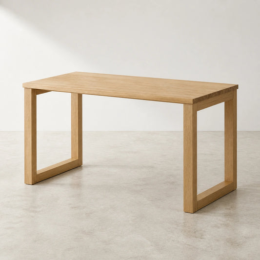 Bureau en chêne massif | Fabrication artisanale en chêne européen, design minimaliste, dimensions sur mesure disponibles